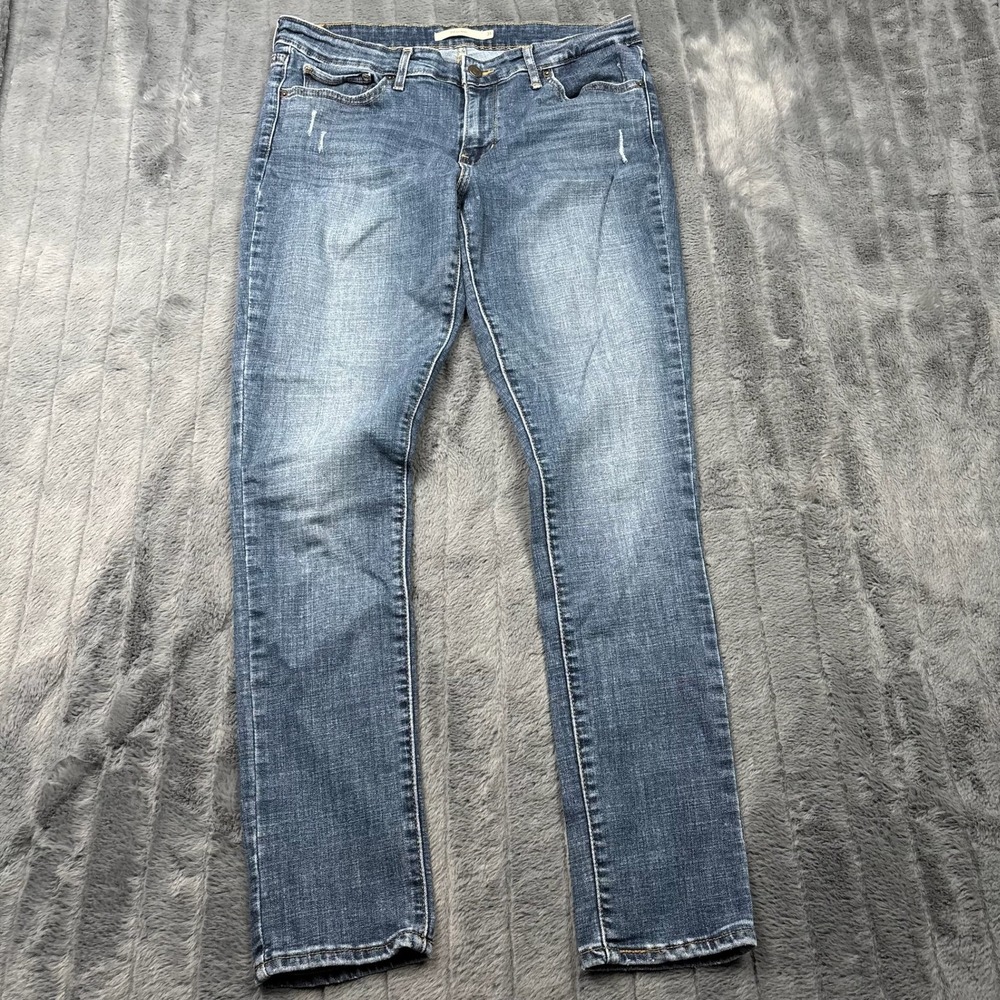 Levis 711 Skinny Jeans Womens 31x30 Blue Medium Wash Denim 18881-0209